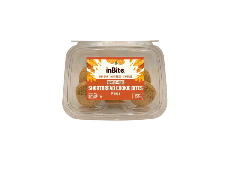 Shortbread Cookie Bites - 6 oz: Gluten-Free Shortbread Cookies – Lactose-Free & Kosher | InBite