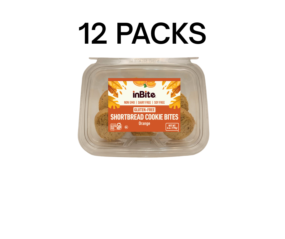 Shortbread Cookie Bites - 6 oz: Gluten-Free Shortbread Cookies – Lactose-Free & Kosher | InBite