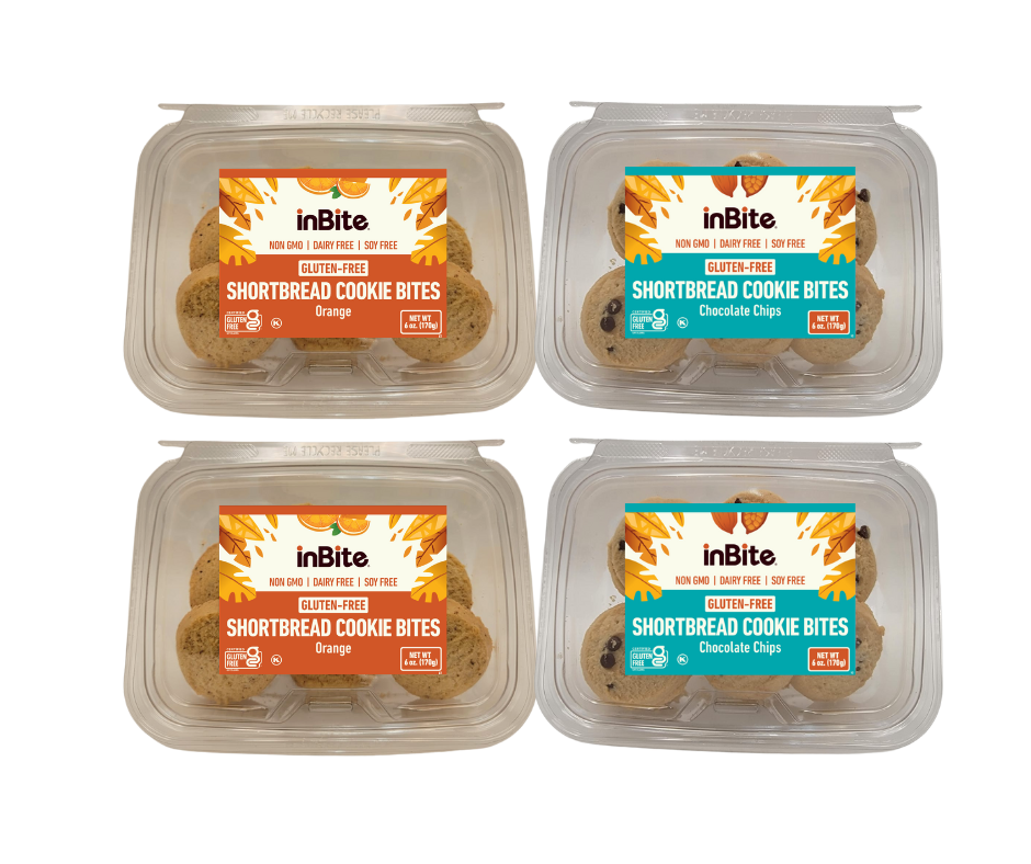 Shortbread Cookie Bites - 6 oz: Gluten-Free Shortbread Cookies – Lactose-Free & Kosher | InBite