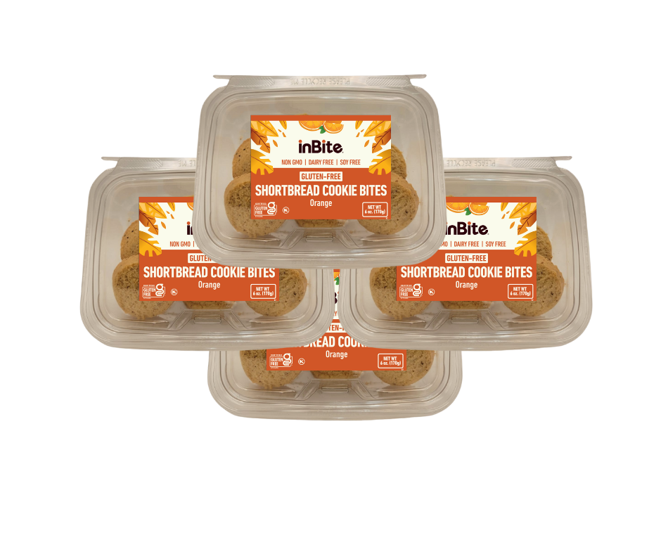 Shortbread Cookie Bites - 6 oz: Gluten-Free Shortbread Cookies – Lactose-Free & Kosher | InBite