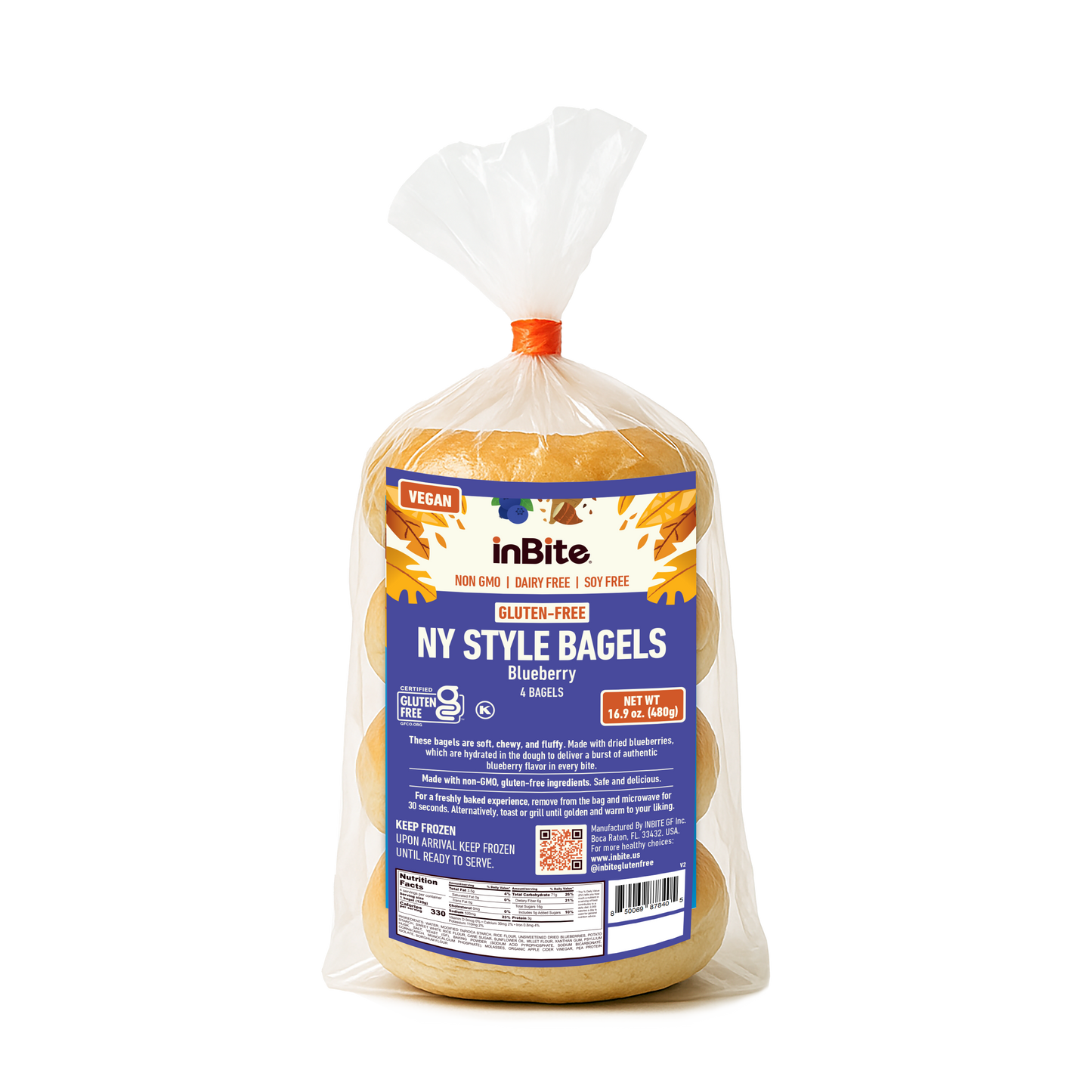 NY STYLE BAGEL: Gluten-Free Vegan New York-Style Bagels – Authentic Taste, Allergen-Friendly - Inbite