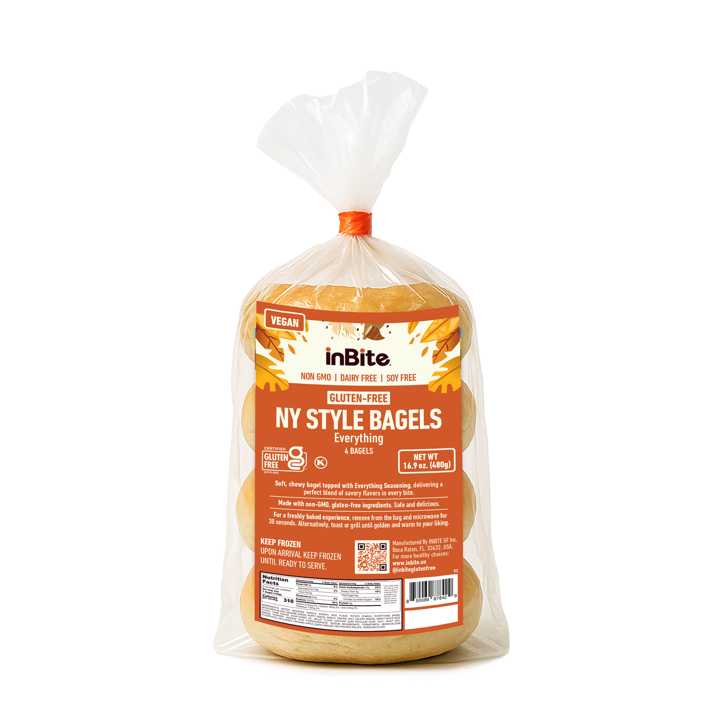 NY STYLE BAGEL: Gluten-Free Vegan New York-Style Bagels – Authentic Taste, Allergen-Friendly - Inbite