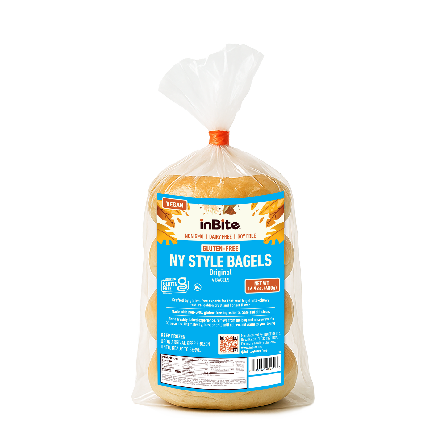 NY STYLE BAGEL: Gluten-Free Vegan New York-Style Bagels – Authentic Taste, Allergen-Friendly - Inbite