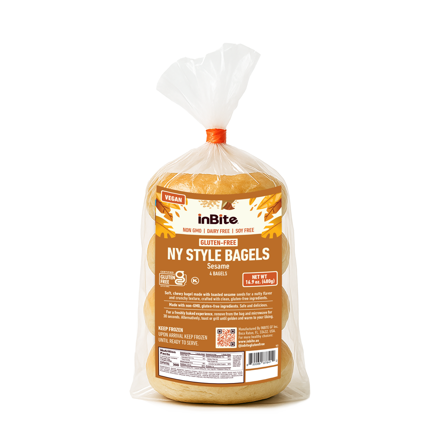NY STYLE BAGEL: Gluten-Free Vegan New York-Style Bagels – Authentic Taste, Allergen-Friendly - Inbite