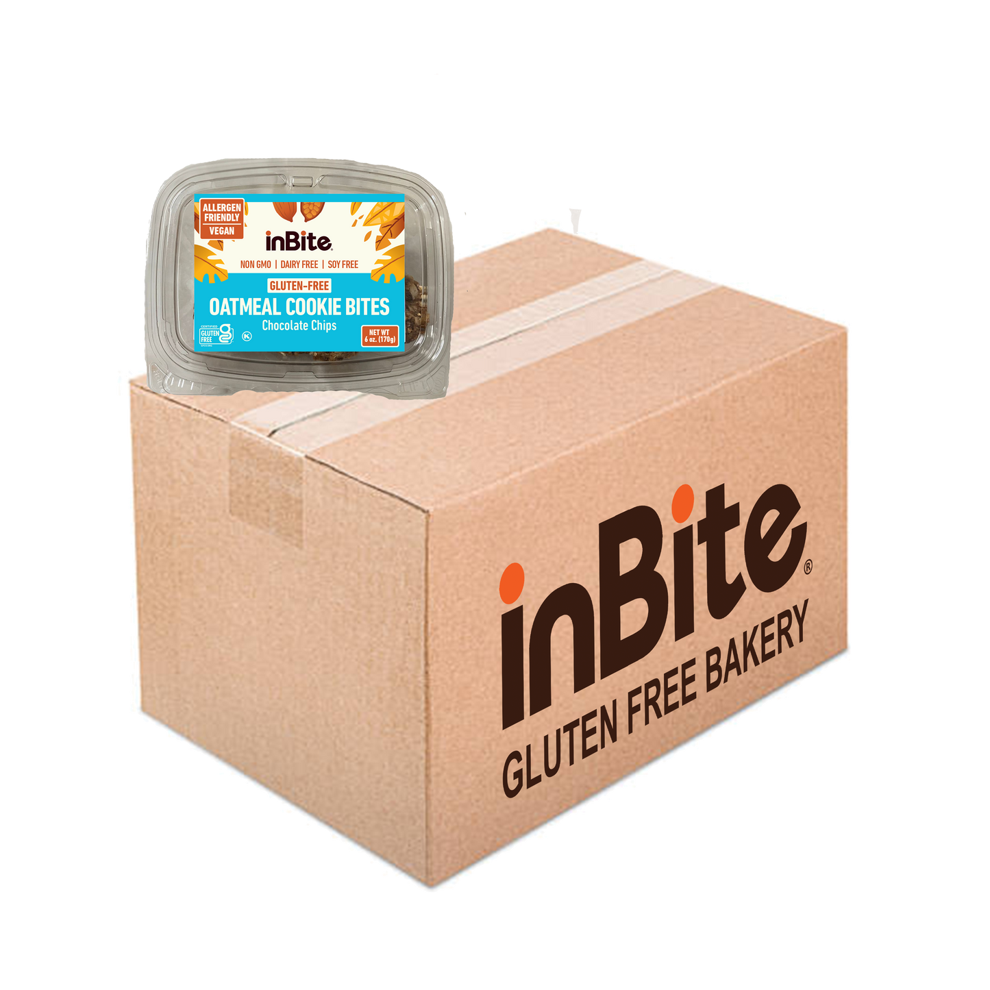 Oatmeal Cookie Bites - 6 oz Container: Gluten-Free Oatmeal Cookies – Allergen-Friendly & Vegan Delight