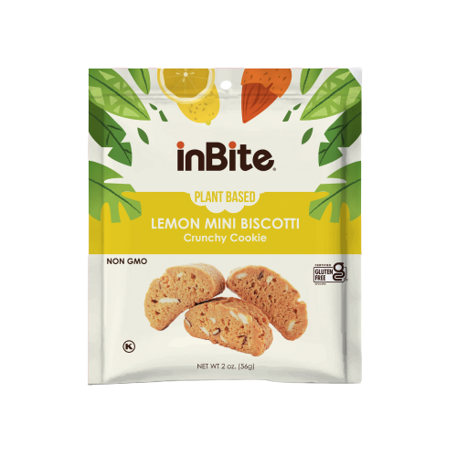 Vegan Gluten-Free Mini Biscotti: Lemon - 2oz (4 Pack)