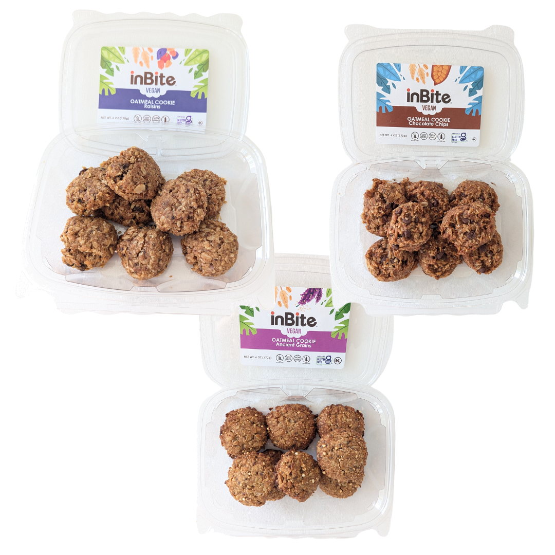 Oatmeal Cookie Bites - 6 oz Container: Gluten-Free Oatmeal Cookies – Allergen-Friendly & Vegan Delight