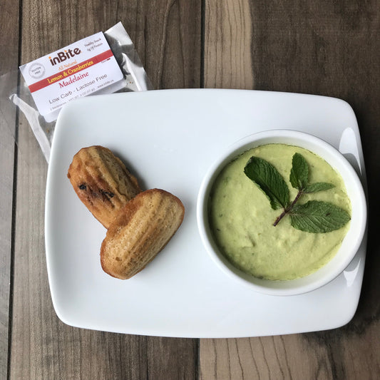 GF Madeleines with Avocado Ice Cream