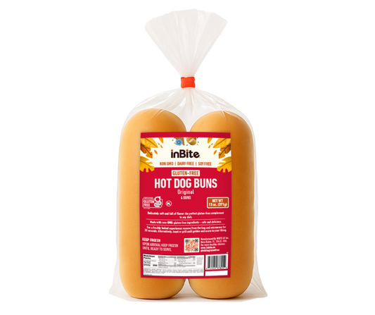 Hot Dog Bun: Gluten-Free Hot Dog Buns | Soft, Full-Sized – Inbite
