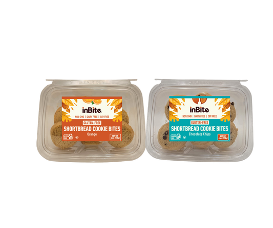 Shortbread Cookie Bites - 6 oz: Gluten-Free Shortbread Cookies – Lactose-Free & Kosher | InBite