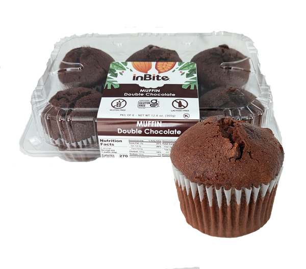 Gluten-Free Muffin: Double Chocolate - 6 Pack - 12.6 oz
