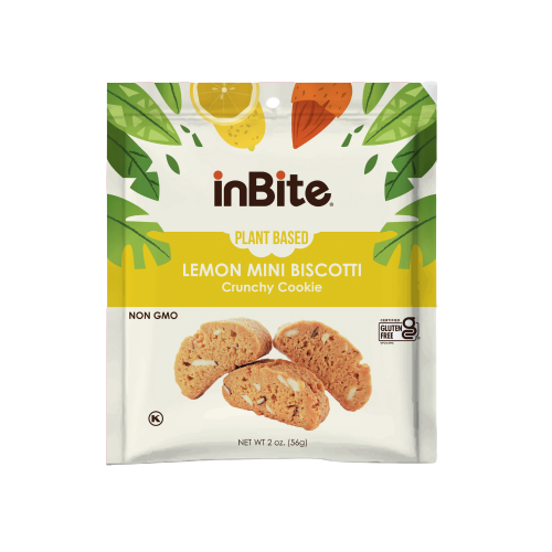 Vegan Gluten-Free Mini Biscotti: Lemon - 2oz (8 Pack)