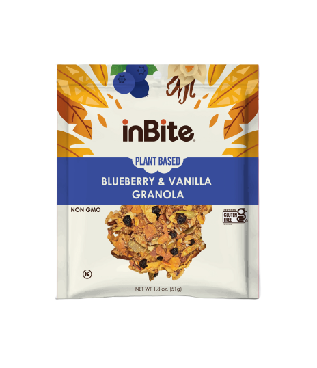 Vegan Gluten-Free Granola: Blueberry & Vanilla - 1.8oz (4 Pack)